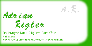 adrian rigler business card